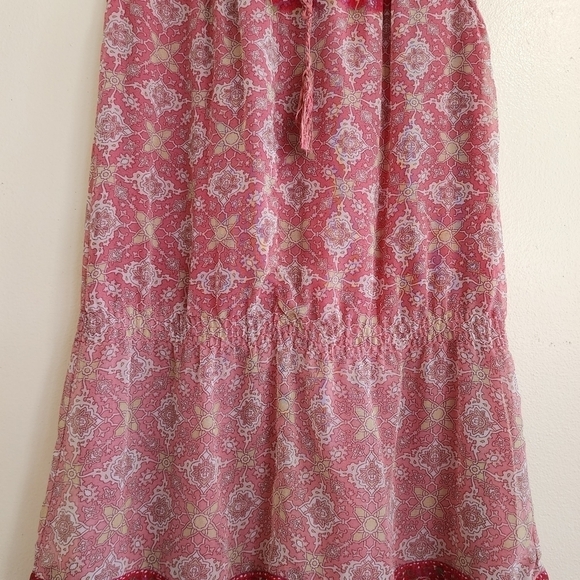 MANGO Boho Beaded Drop Waist Tunic Dress Large - Picture 4 of 10